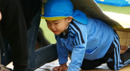 卒園生も巻き込んだ運動会